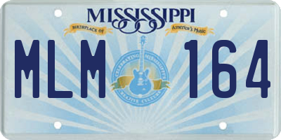MS license plate MLM164