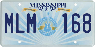 MS license plate MLM168