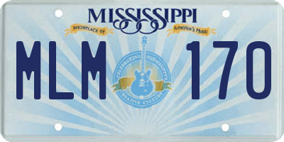 MS license plate MLM170