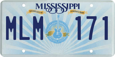 MS license plate MLM171