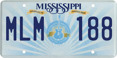 MS license plate MLM188