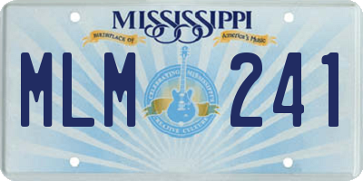 MS license plate MLM241