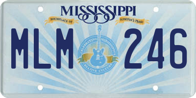 MS license plate MLM246