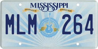 MS license plate MLM264