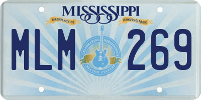MS license plate MLM269