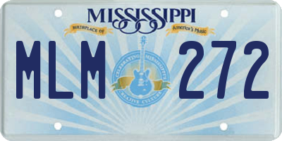 MS license plate MLM272