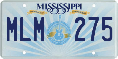 MS license plate MLM275