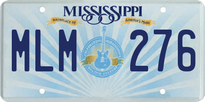 MS license plate MLM276