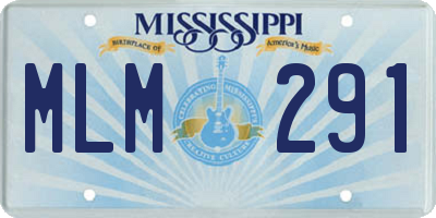 MS license plate MLM291