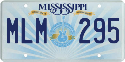 MS license plate MLM295