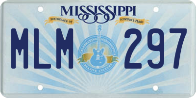 MS license plate MLM297