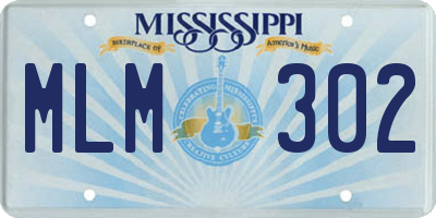 MS license plate MLM302