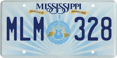 MS license plate MLM328