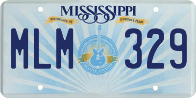 MS license plate MLM329