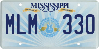 MS license plate MLM330