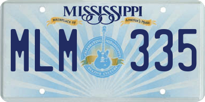 MS license plate MLM335