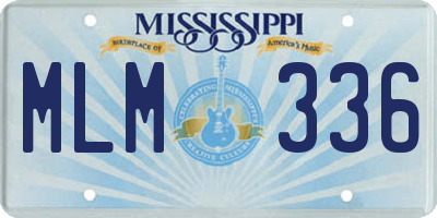 MS license plate MLM336