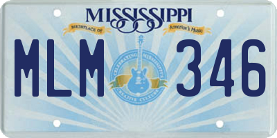 MS license plate MLM346