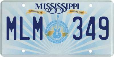 MS license plate MLM349