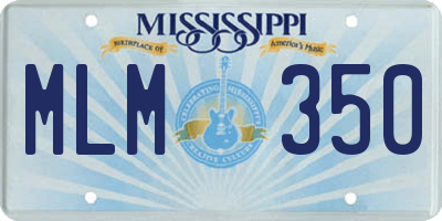 MS license plate MLM350