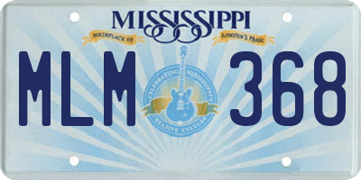 MS license plate MLM368