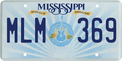 MS license plate MLM369