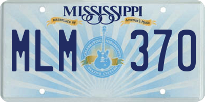MS license plate MLM370