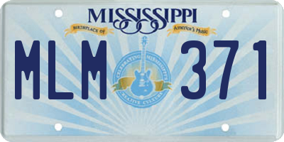 MS license plate MLM371