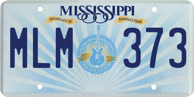 MS license plate MLM373