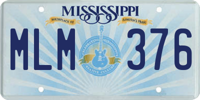 MS license plate MLM376
