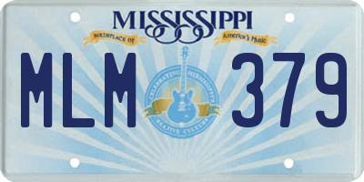 MS license plate MLM379
