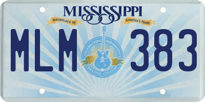 MS license plate MLM383