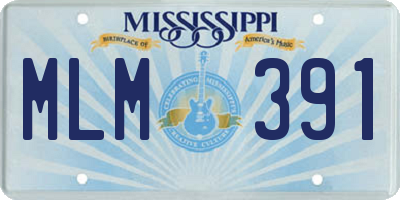 MS license plate MLM391