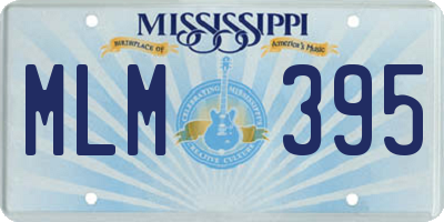 MS license plate MLM395