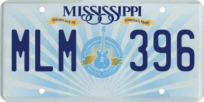 MS license plate MLM396