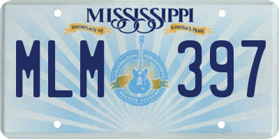 MS license plate MLM397