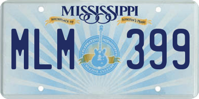 MS license plate MLM399