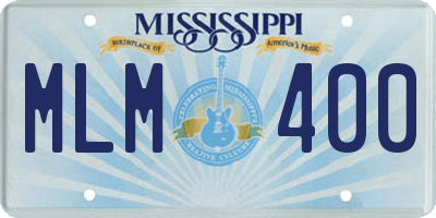 MS license plate MLM400