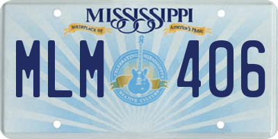 MS license plate MLM406