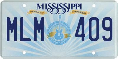 MS license plate MLM409
