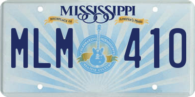 MS license plate MLM410