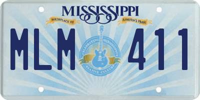 MS license plate MLM411