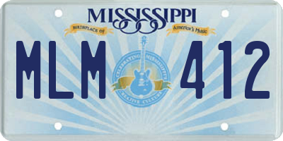 MS license plate MLM412