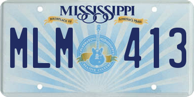 MS license plate MLM413