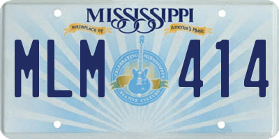 MS license plate MLM414