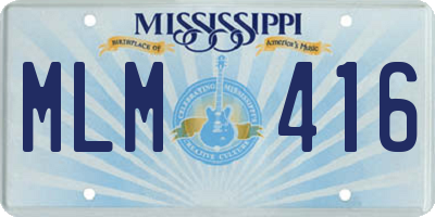 MS license plate MLM416