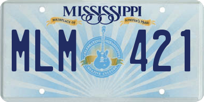 MS license plate MLM421