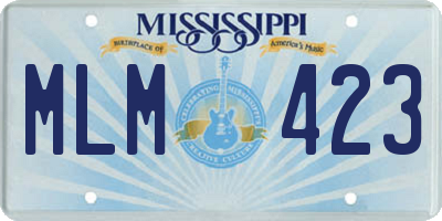 MS license plate MLM423