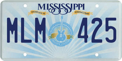 MS license plate MLM425
