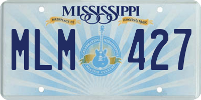 MS license plate MLM427